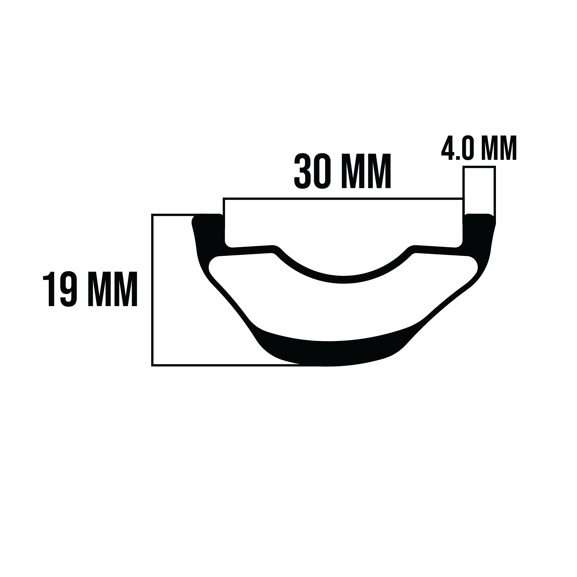 Ethos Trail Front Rim Profile
